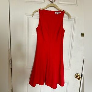 Elizabeth & James | Coral Fit & Flare Dress